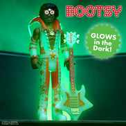 Bootsy Collins Unpunched Super7 Reaction Figure Set Black/Red, Black/Gold, Glow