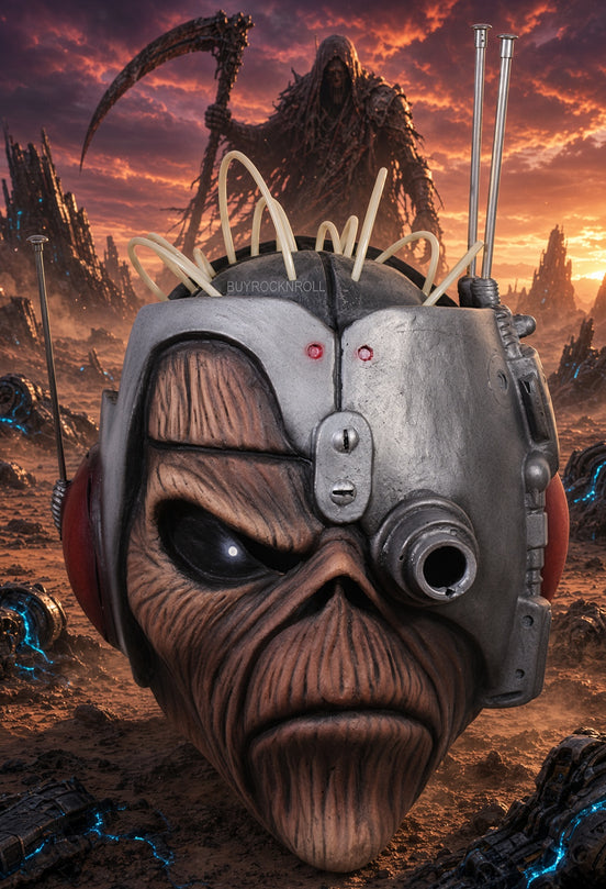 Iron Maiden Collectible 2018 Trick Or Treat Studios Somewhere In Time Eddie Mask