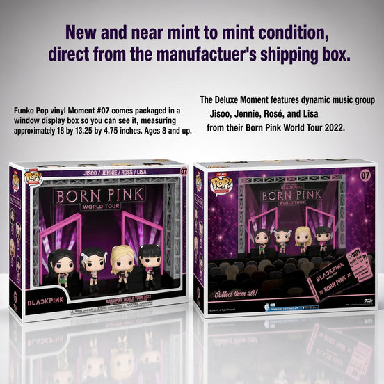 New Blackpink 2024 Funko Pop! Born Pink World Tour 2022 Deluxe Figure Set - Vaulted NM/MT