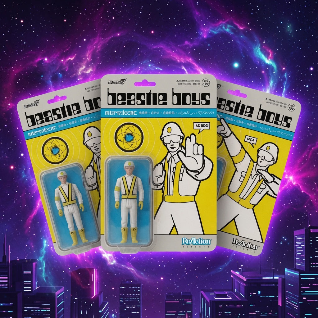 Beastie Boys 2026 Super7 ReAction Figures - Ad-Rock, MCA & Mike D (Intergalactic Crossing Guard)