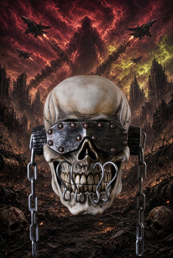 Megadeth Collectible 2024 Trick or Treat Studios Vic Rattlehead Mask