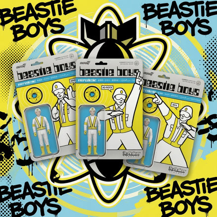 Beastie Boys 2026 Super7 ReAction Figures - Ad-Rock, MCA & Mike D (Intergalactic Crossing Guard)