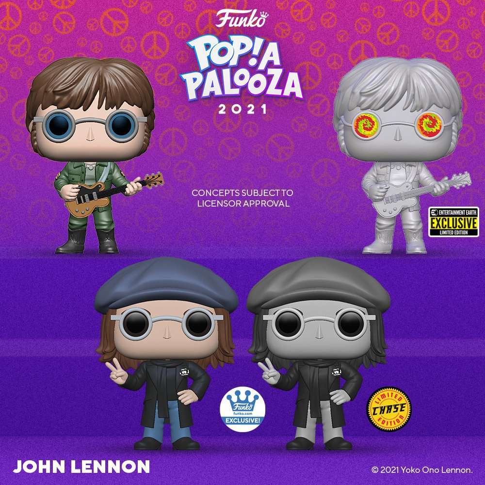 Beatles Collectible 2021 Funko Exclusive Pop! Rocks John Lennon Pea Coat Figure #247
