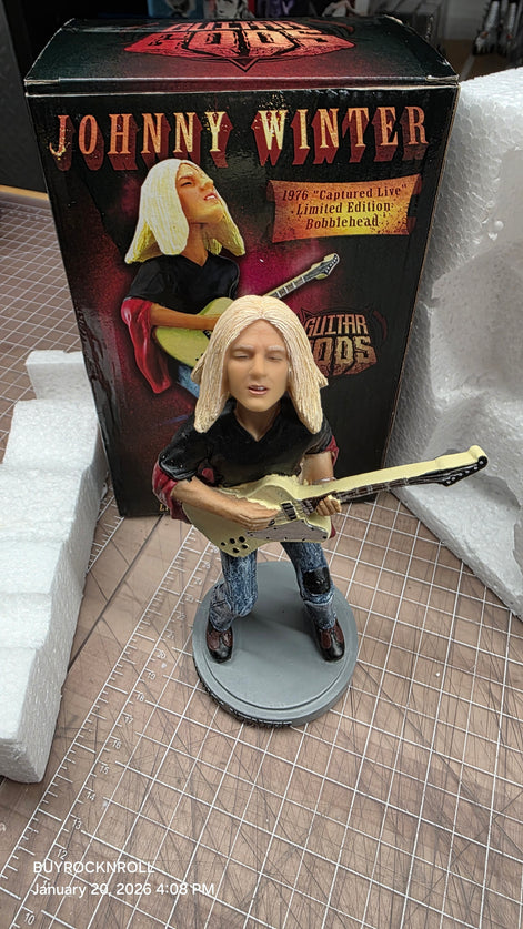 Johnny Winter 2013 Guitar Gods "1976 Captured Live" Bobblehead
