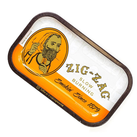 Zig-Zag Man Collectible Small Classic Rolling Tobacco Tray Tin