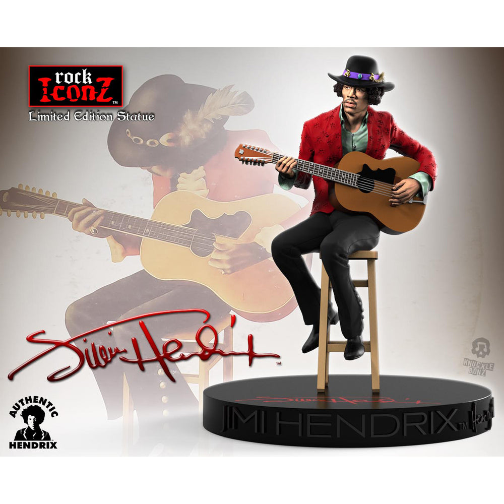 COMING SOON! Jimi Hendrix Collectible 2019 KnuckleBonz Rock Iconz Jimi Hendrix II Statue