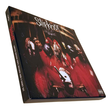 Rare Slipknot Collectible 2009 Road Runner Records Green Vinyl LP Debut Album T-Shirt Box Set - Size Medium