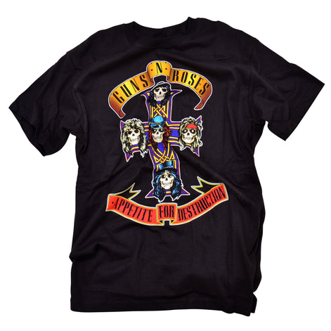 Guns N Roses 2009 Appetite For Destruction Yellow Vinyl LP & T-Shirt Box Set -SM