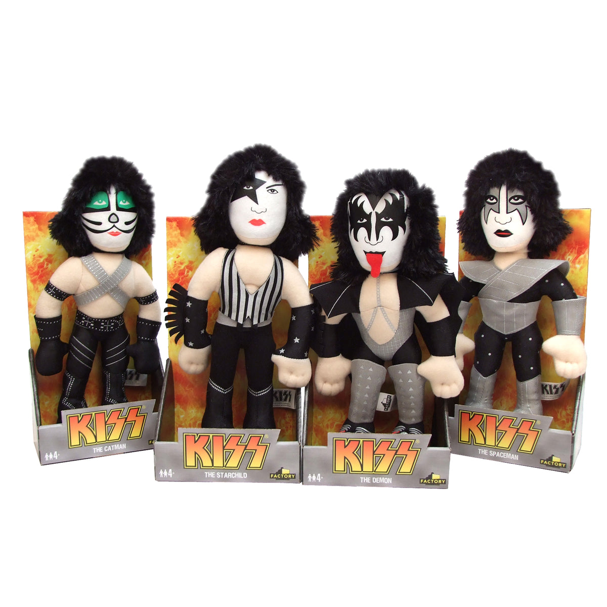 SOLD OUT! KISS 2013 Factory Entertainment Love Gun Band Members Plush 12