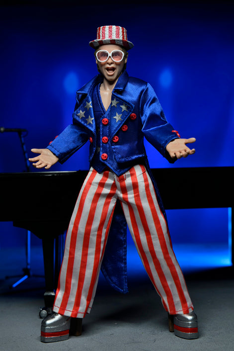 Elton John Collectible 2023 NECA Live in '76 Louder Than Concorde Tour 8" Clothed Action Figure