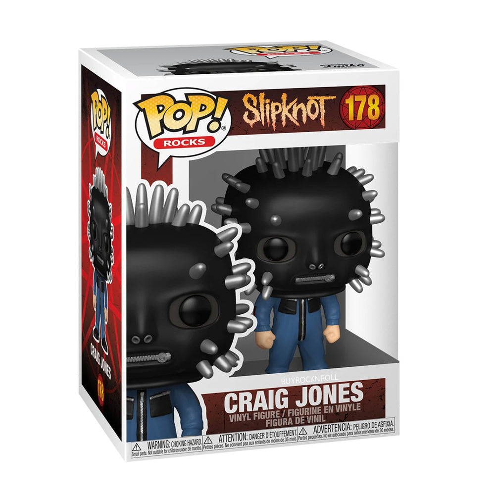 Slipknot Collectible 2020 Funko Pop Rocks 3 Figure Set in Protector Displays: Sid Wilson Corey Taylor Craig Jones