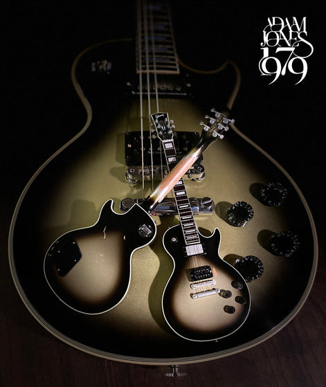 Tool Collectible Adam Jones 1979 Gibson Les Paul Custom - Antique Silverburst Mini Guitar Replica 1:4 Scale Model