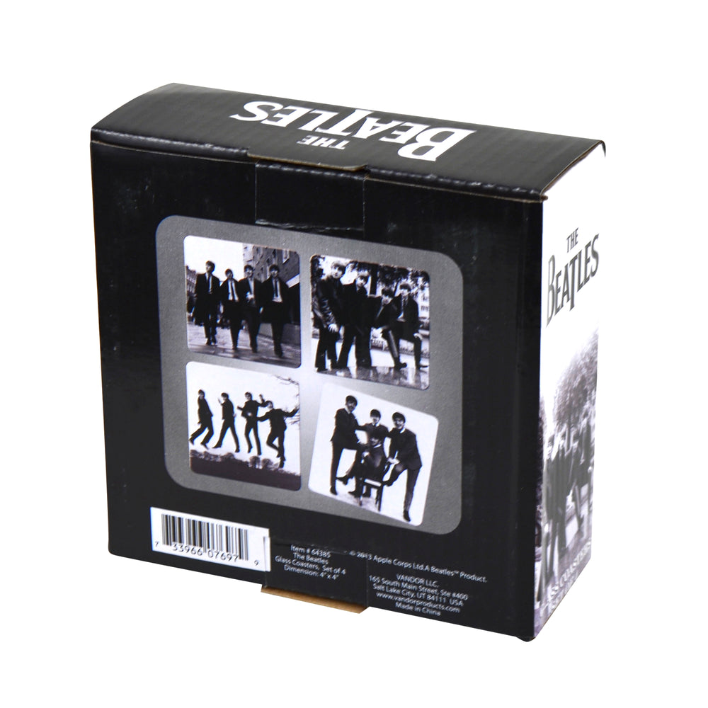The Beatles Collectible 2014 50th Anniversary Fab Four Glass Coasters Set of 4