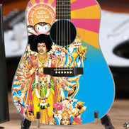 Axe Heaven Jimi Hendrix AXIS Bold As Love Mini Acoustic Guitar Model In Collectors Packaging.Sleeve