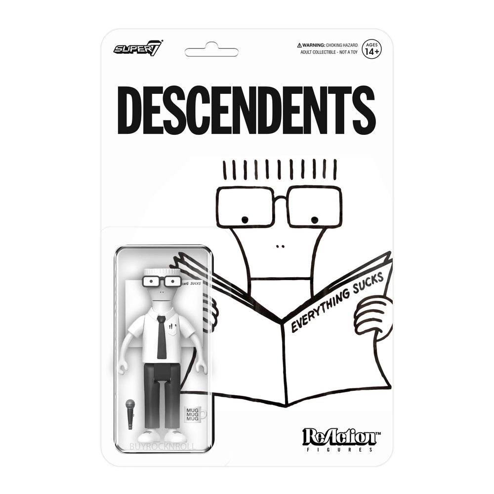 Descendents Collectible Handpicked 2022 Super7 Milo “Everything Sucks” Reaction Figure