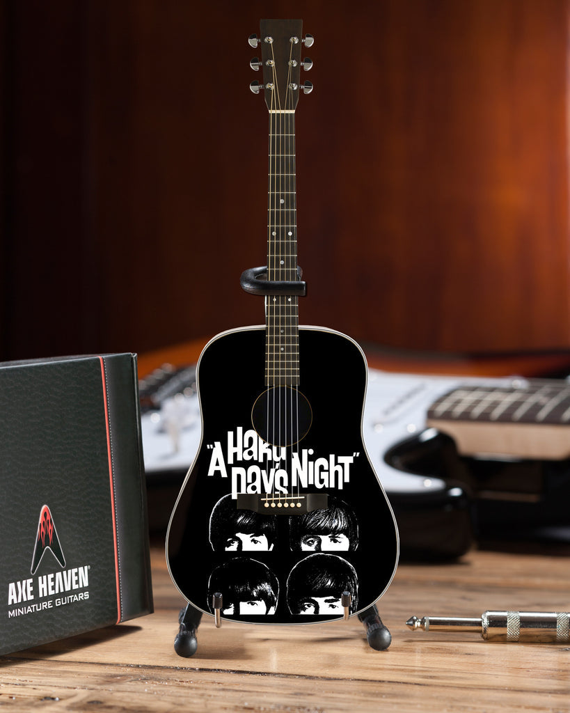Fab Four Collectible A Hard Day's Night Tribute Mini Acoustic Guitar-Radio Days