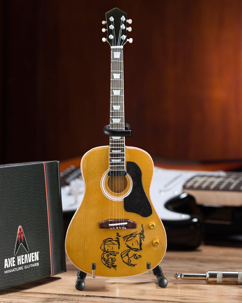 John Lennon “Give Peace a Chance” Mini Acoustic Guitar Replica - Fab Four