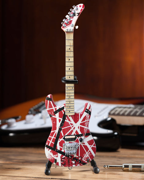 Eddie Van Halen Collectible Axe Heaven EVH  5150 Mini Guitar Replica in EVH Guitar Case