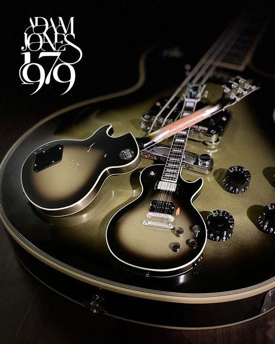 Tool Collectible Adam Jones 1979 Gibson Les Paul Custom - Antique Silverburst Mini Guitar Replica 1:4 Scale Model