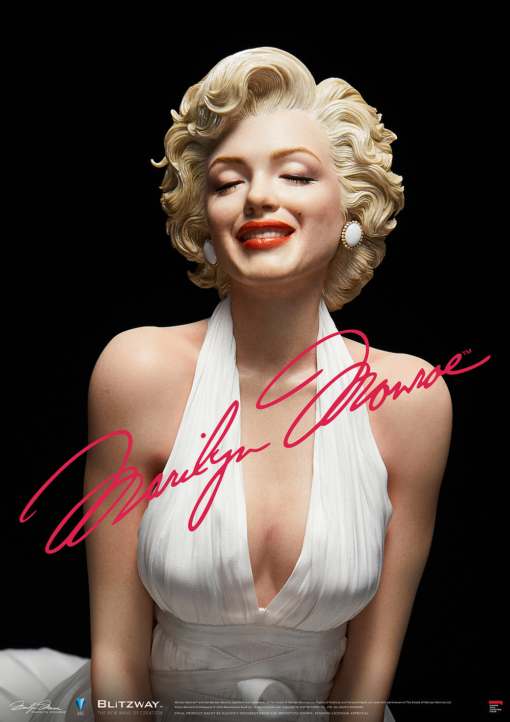 Marilyn Monroe Collectible 2021 Blitzway 1/4 Superb Scale Statue