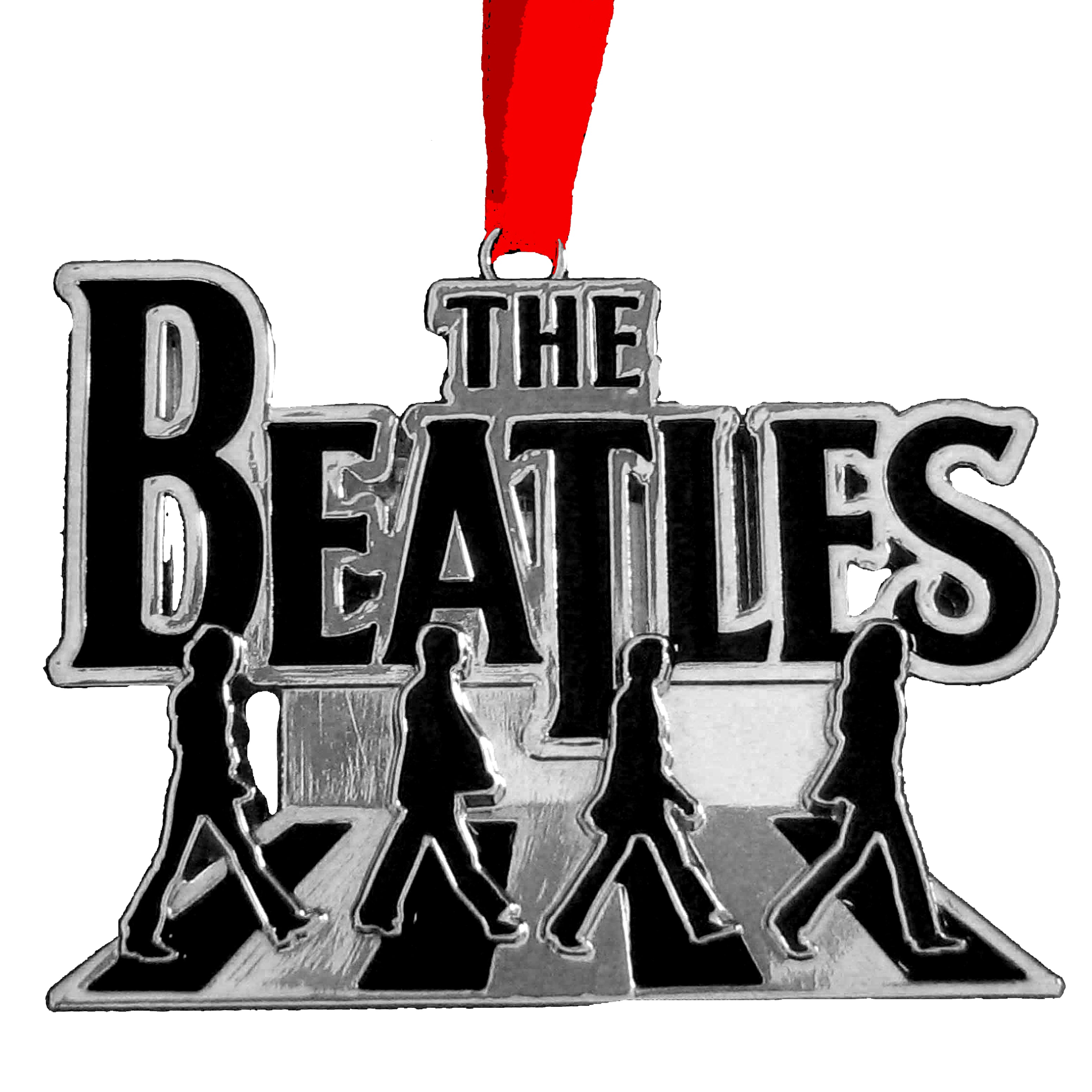 Beatles Collectible 2013 Kurt Adler Abbey Road Christmas Chrome Black 3