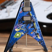 Megadeth Collectible Dave Mustaine Signature V Rust In Peace Mini Guitar
