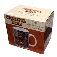 Grateful Dead Memorabilia - Rare 2005 Vandor Collectible 40th Anniversary Ceramic Mug (#48062)