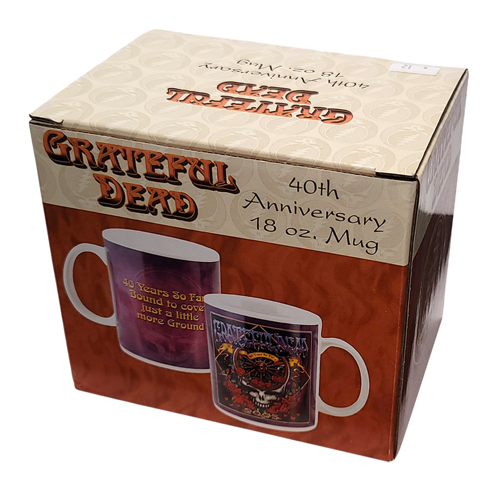 Grateful Dead Memorabilia - Rare 2005 Vandor Collectible 40th Anniversary Ceramic Mug (#48062)