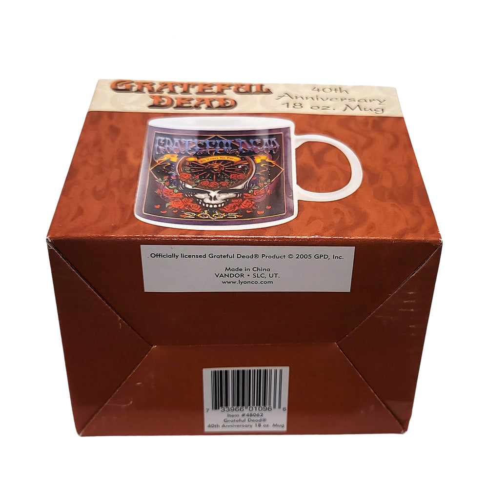 Grateful Dead Memorabilia - Rare 2005 Vandor Collectible 40th Anniversary Ceramic Mug (#48062)