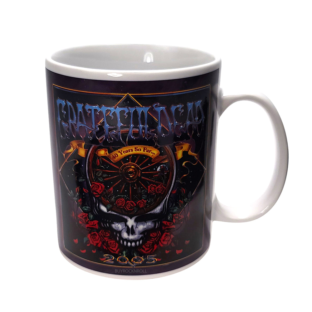 Grateful Dead Memorabilia - Rare 2005 Vandor Collectible 40th Anniversary Ceramic Mug (#48062)