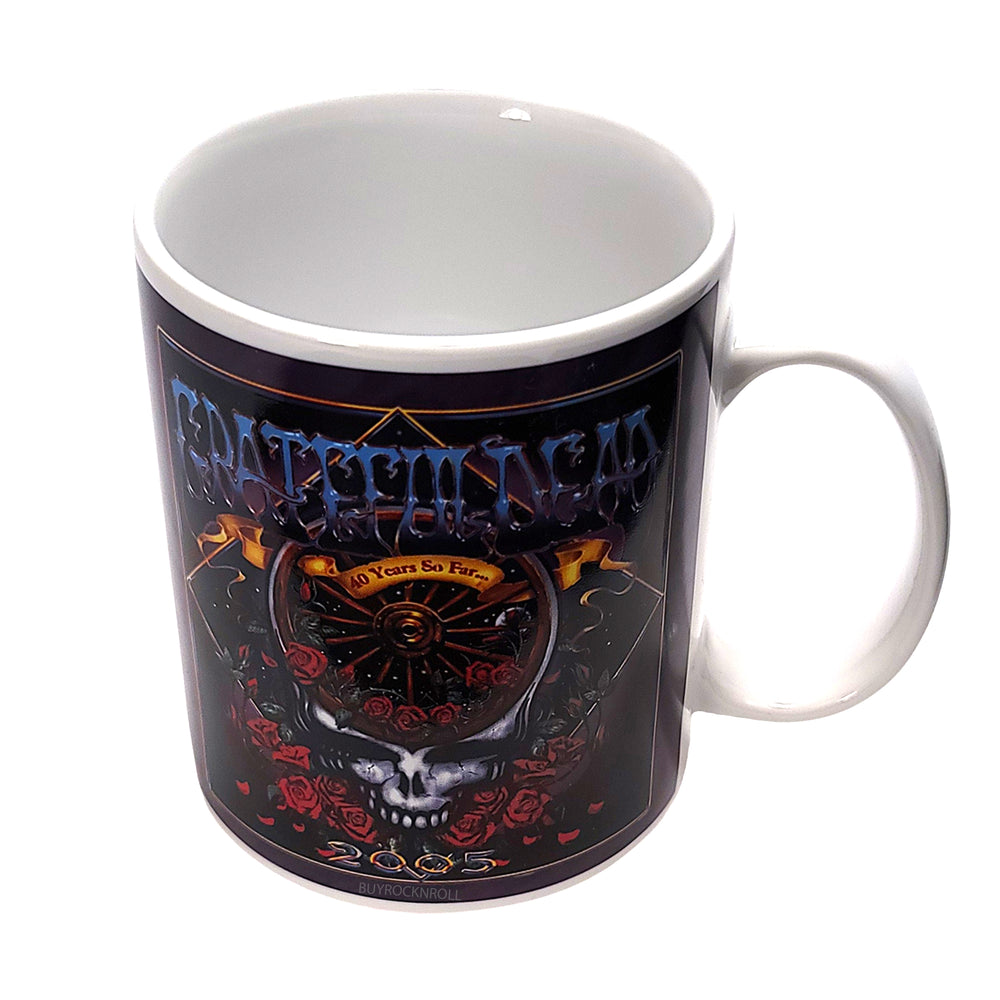 Grateful Dead Memorabilia - Rare 2005 Vandor Collectible 40th Anniversary Ceramic Mug (#48062)