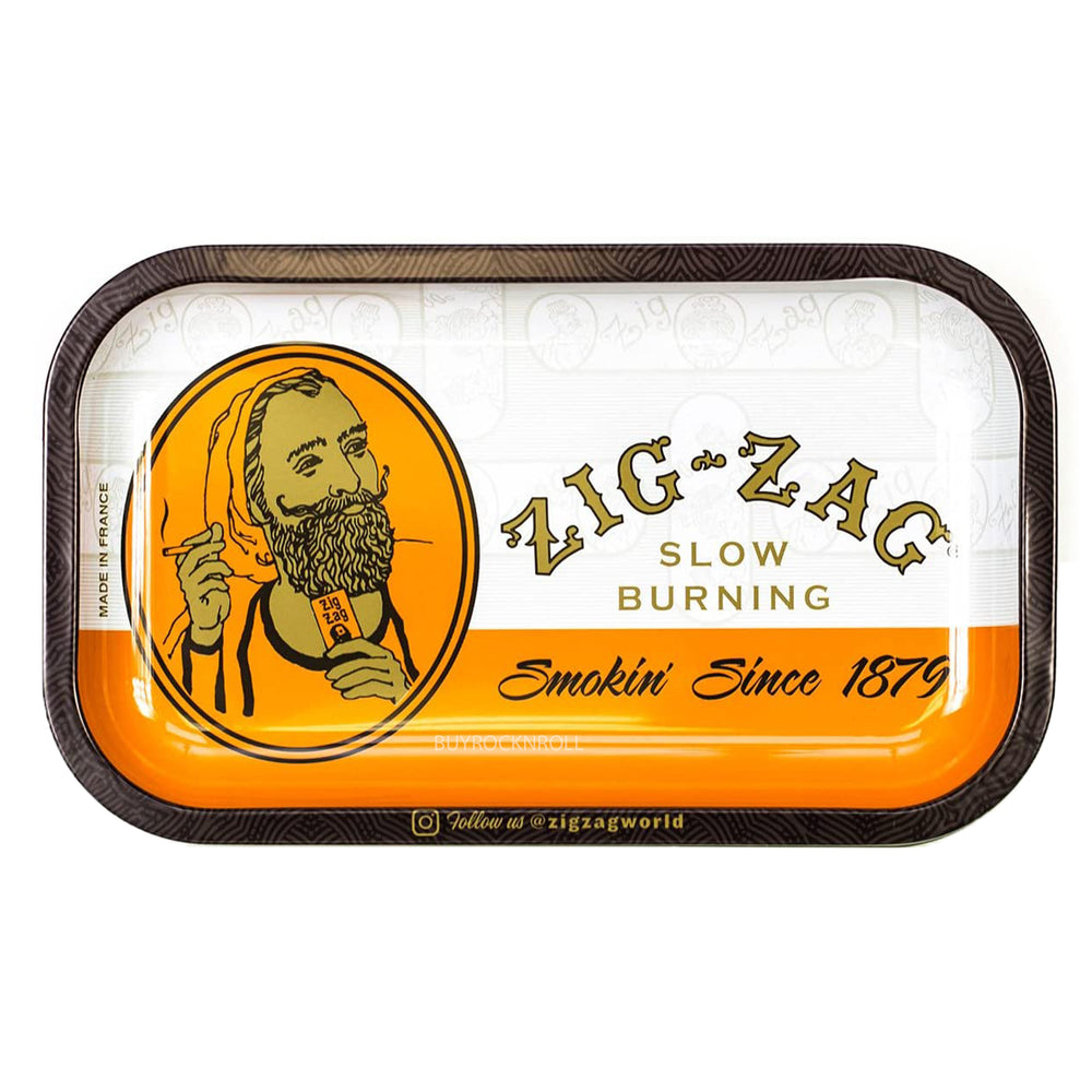 Zig-Zag Man Collectible Small Classic Rolling Tobacco Tray Tin