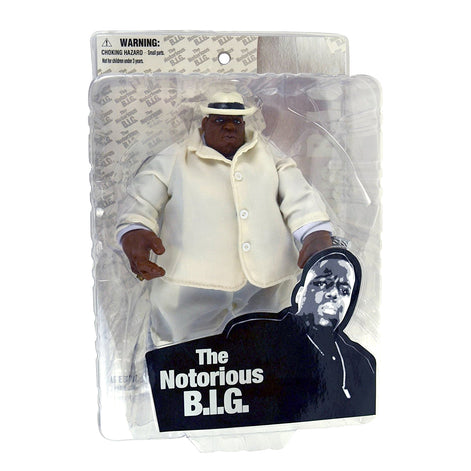 SOLD OUT! Notorious B.I.G Collectible 2006 Mezco Biggie Smalls White Suit 9" Figure