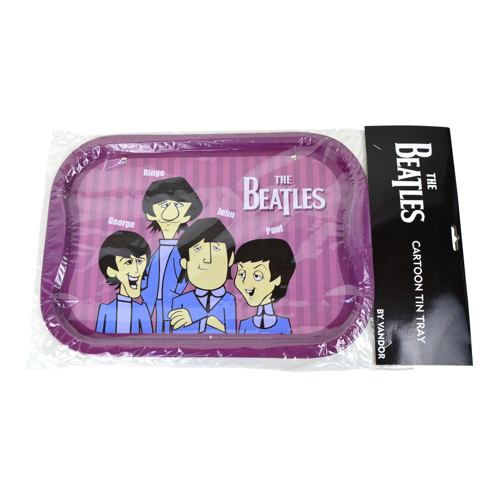 Beatles Collectible: New 2005 Vandor Animated Cartoon Figures Tin Tray