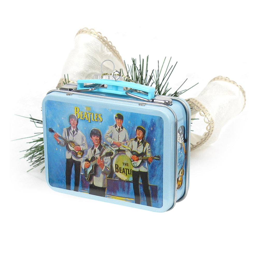 Beatles Collectibles: 2012 Kurt Adler Miniature Aladdin Lunch Box Christmas Ornaments