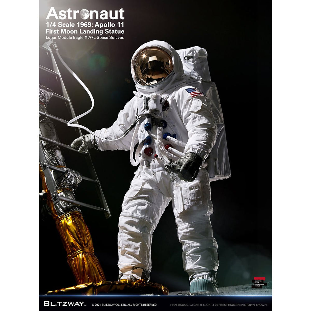 SOLD OUT! Apollo 11 Collectible 2021 Blitzway 1/4 Scale 1969 Astronaut Moon Landing Statue