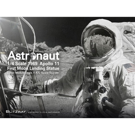 SOLD OUT! Apollo 11 Collectible 2021 Blitzway 1/4 Scale 1969 Astronaut Moon Landing Statue