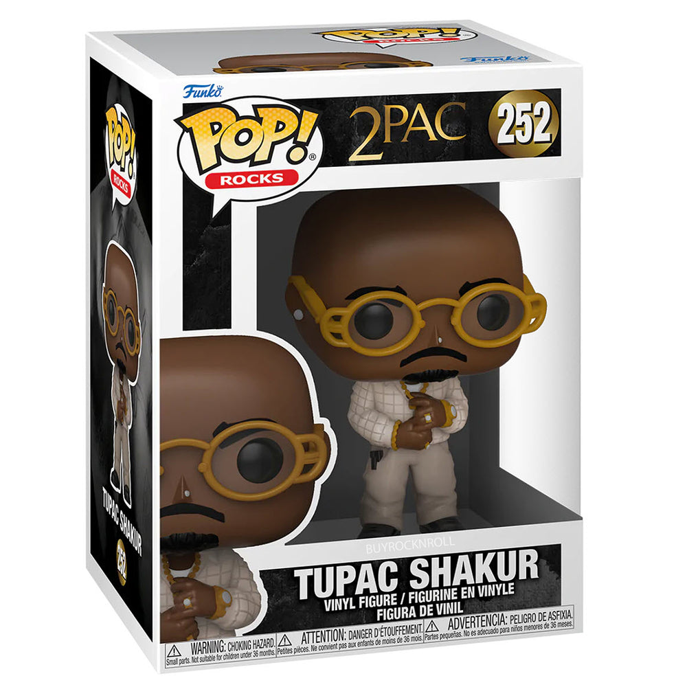 Tupac Collectible 2021 Handpicked Funko Pop! Rocks Tupac Shakur Figure #252 in Protector
