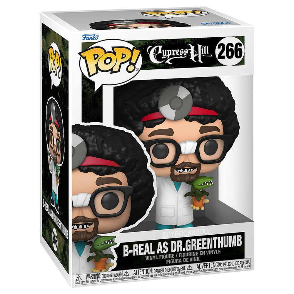 Cypress Hill Collectible 2022 Handpicked Funko Pop Rocks B-Real as Dr Greenthumb #266 Figure