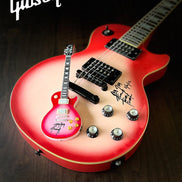 Twisted Sister Collectible 2022 Jay Jay French Signed Real Gibson Les Paul Pinkburst 1:4 Scale Mini Guitar Model