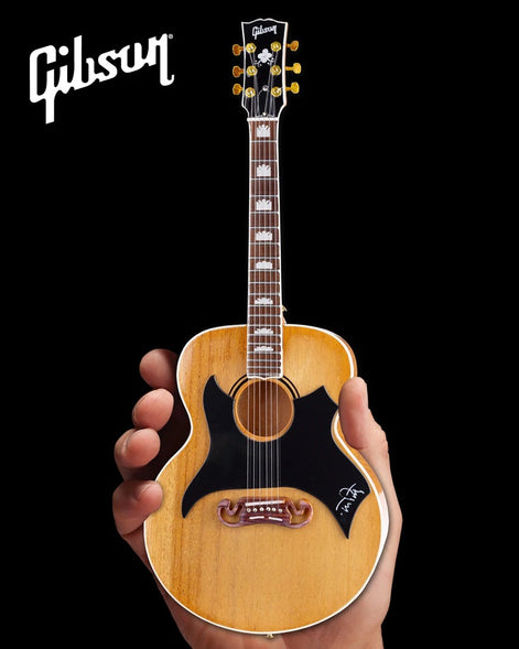Tom Petty Collectible Axe Heaven Gibson SJ-200 Wildflower - Antique Natural Miniature Guitar Model