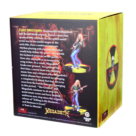 SOLD OUT Megadeth Collectible 2017 KnuckleBonz Rock Iconz Dave Mustaine Statue