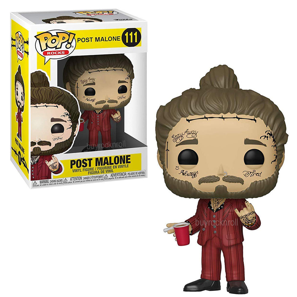 Post Malone Collectible 2019 Handpicked Funko Pop! Rocks Figure #111 in Protector Display