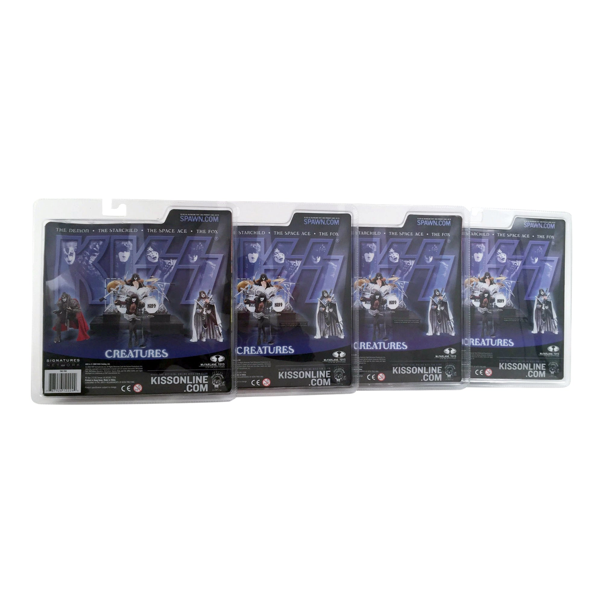 KISS Collectible 2002 McFarlane Series 5 KISS Creatures Figures Set of 4