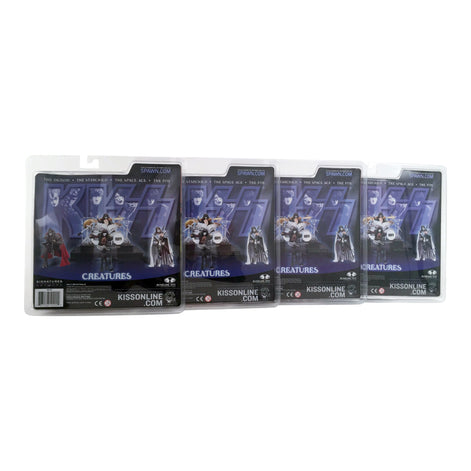 KISS Collectible 2002 McFarlane Series 5 KISS Creatures Figures Set of 4