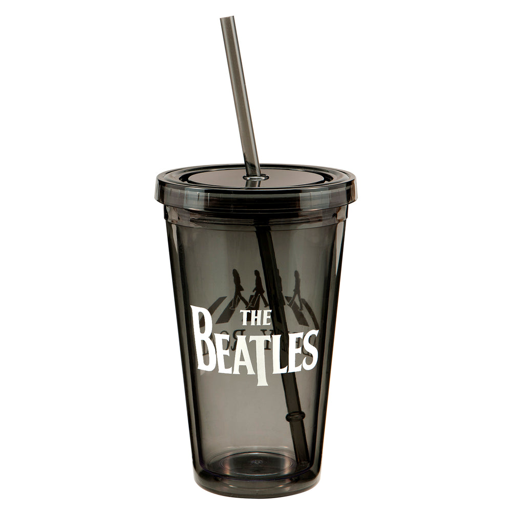 The Beatles 2012 Vandor Fab Four Figures Abbey Road Insulated 18 oz Travel Cup