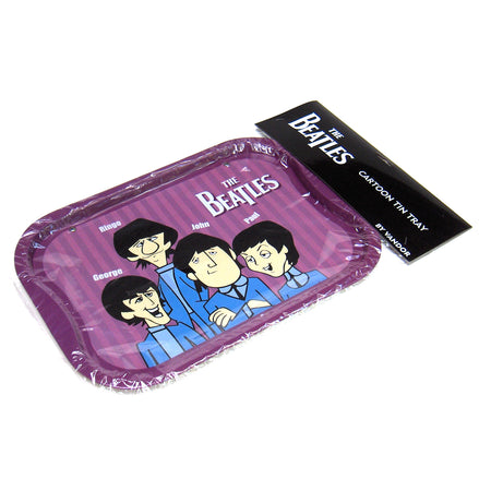 Beatles Collectible: New 2005 Vandor Animated Cartoon Figures Tin Tray