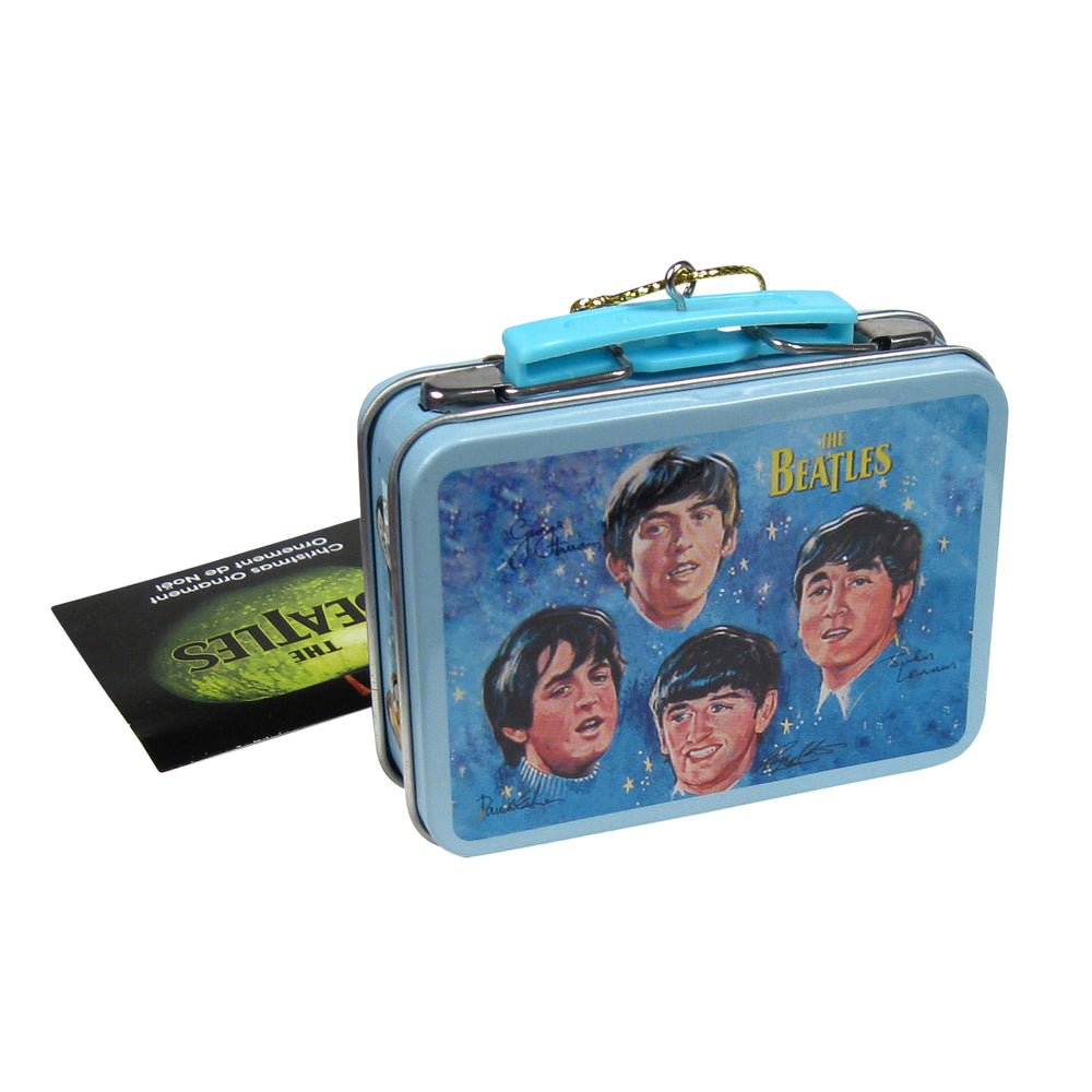 Beatles Collectibles: 2012 Kurt Adler Miniature Aladdin Lunch Box Christmas Ornaments