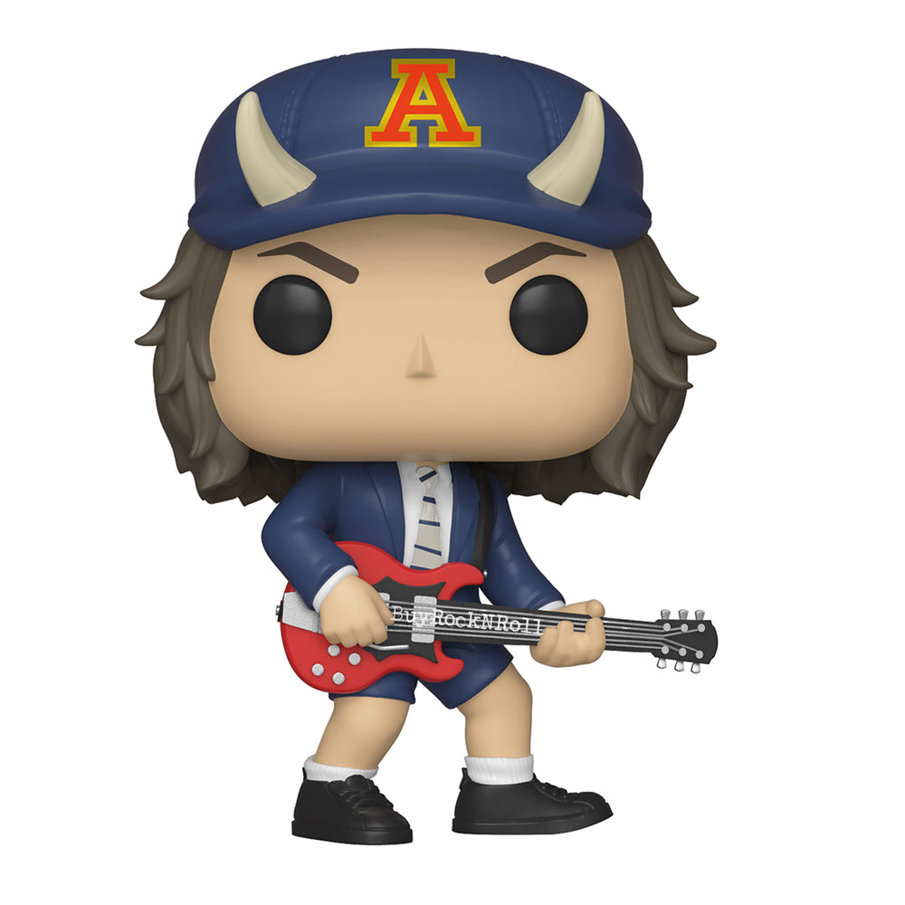 AC/DC 2019 Funko Pop! Rocks Angus Young Chase Figure #91 in Stacks Display Case