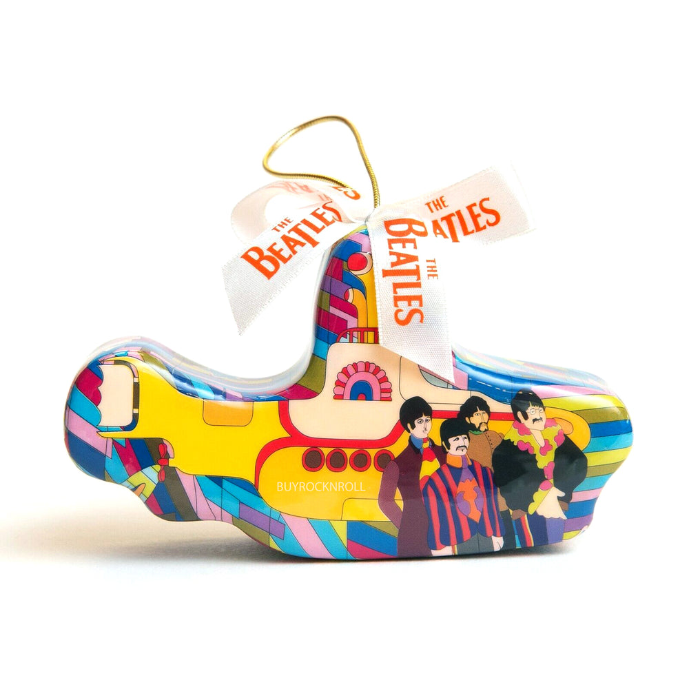 SOLD OUT! The Beatles Collectible 2007 Vandor Yellow Submarine Decoupage Christmas Ornament